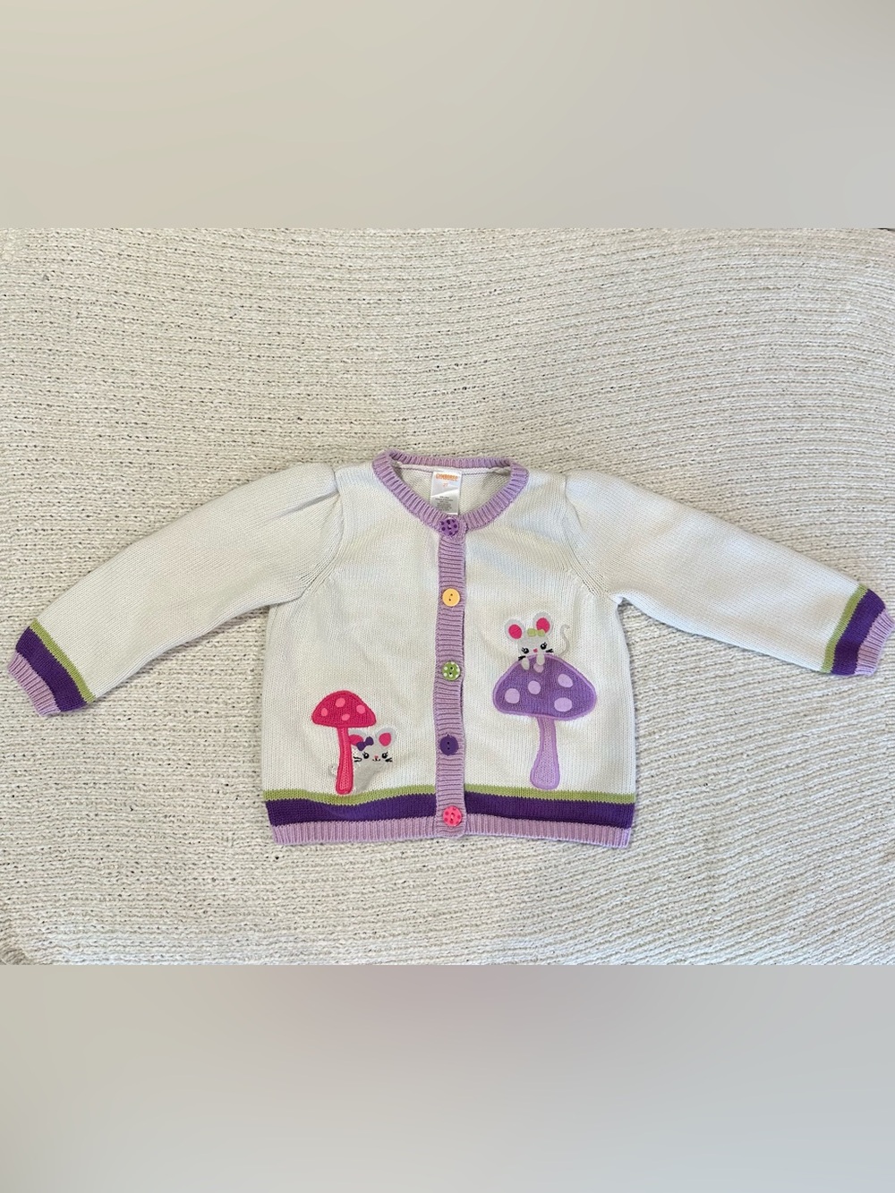 2t Cottage Core Whimsical Mushroom Cardigan